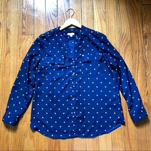 Charter Club navy Blue star shirt XL